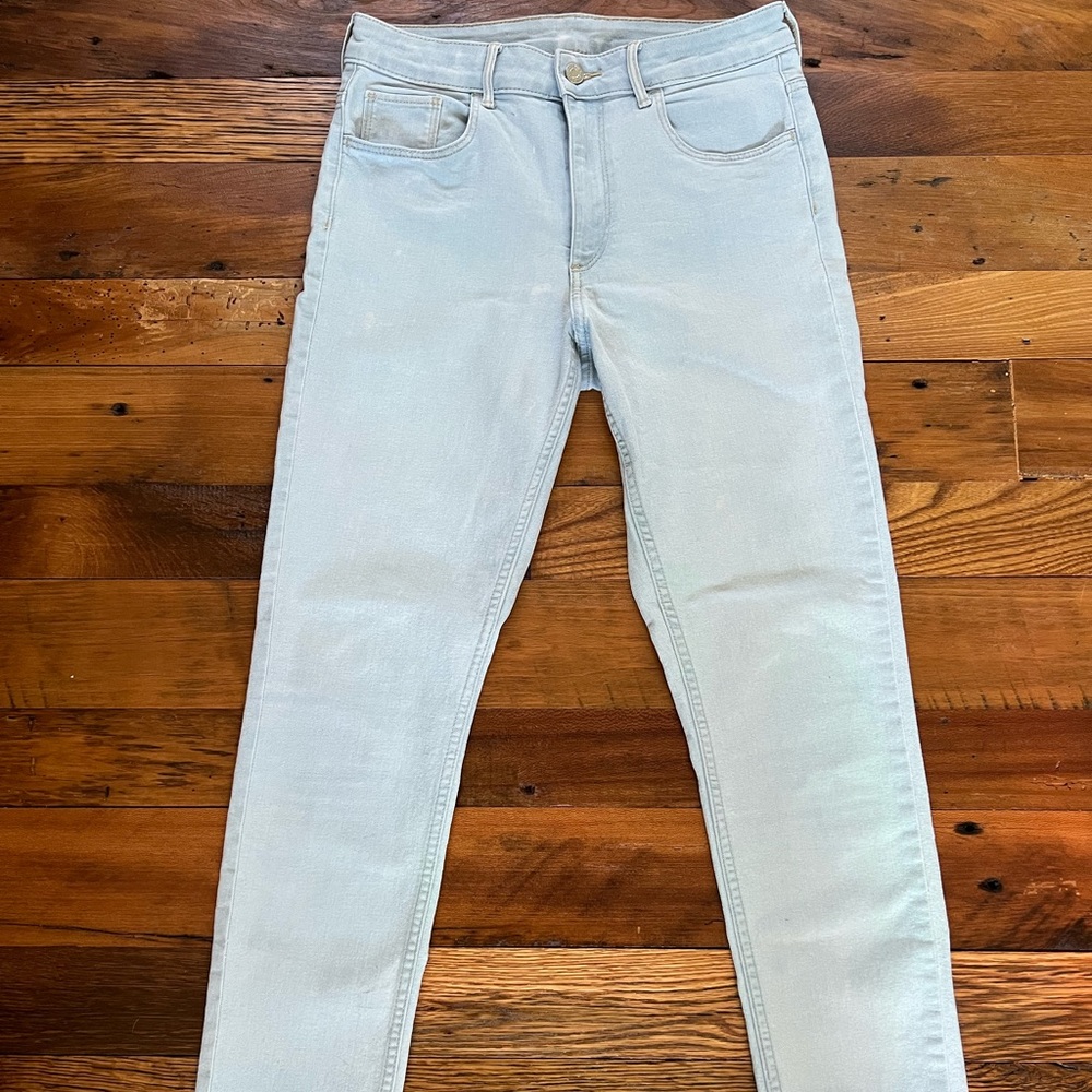 &Denim Skinny Ankle High Waist Jeans